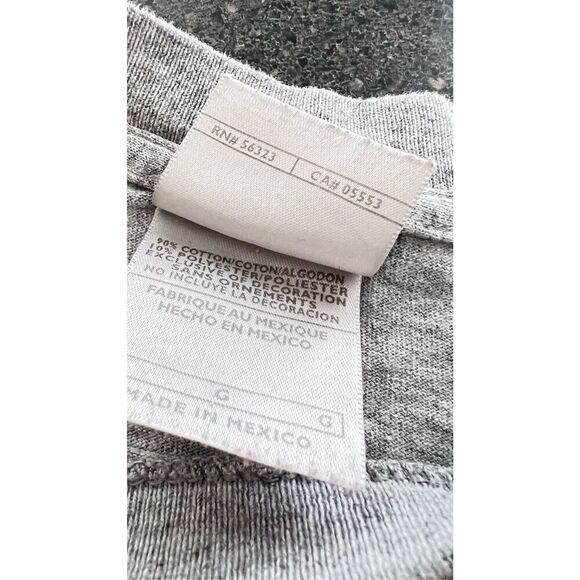 Vintage Nike Gray Solid Graphic Print Spellout Casual Y2k Tee size L - Picture 7 of 7